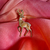 Stag Deer Enamel Pin Badge | Gold Stag Antler Lapel Pin | Pincredibles