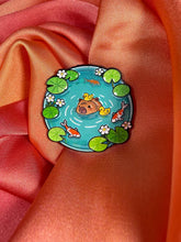 Capybara Koi Pond Enamel Pin Badge | Pincredible