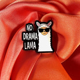 No Drama Llama! Enamel Pin Badge | Pincredible