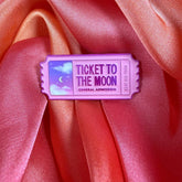 Ticket to the Moon Enamel Pin Badge | Pincredible