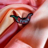 Spicy Chilli Retro Enamel Pin Badge | Pincredible