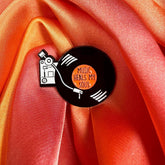 Music Heals My Soul Vinyl Record Enamel Pin Badge | Pincredible