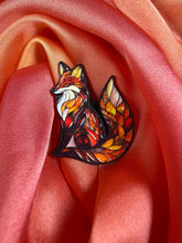 Stained Glass Fox Enamel Pin Badge | Pincredible
