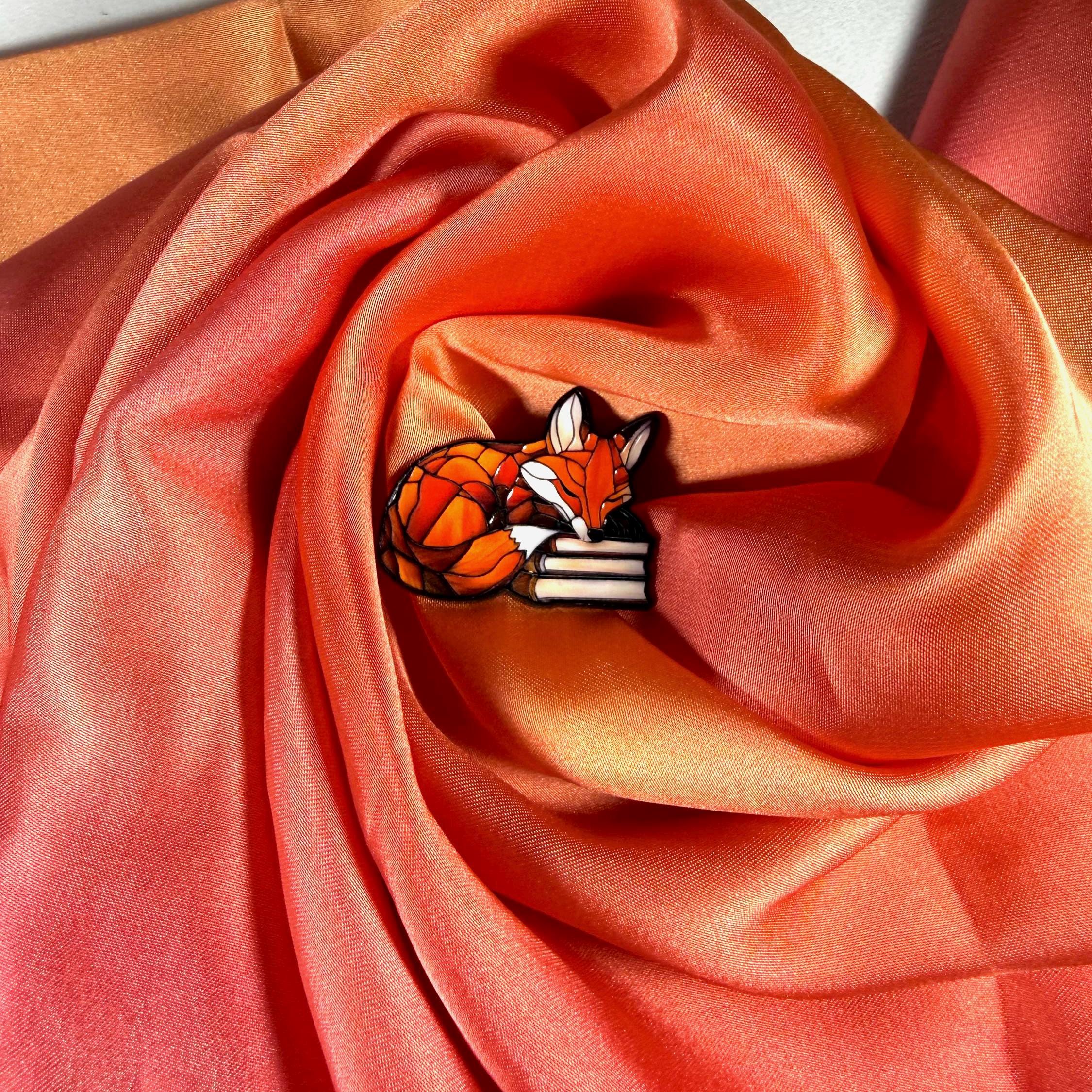 Fox Book! Enamel Pin Badge | Pincredible