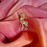 Stag Deer Enamel Pin Badge | Gold Stag Antler Lapel Pin | Pincredibles