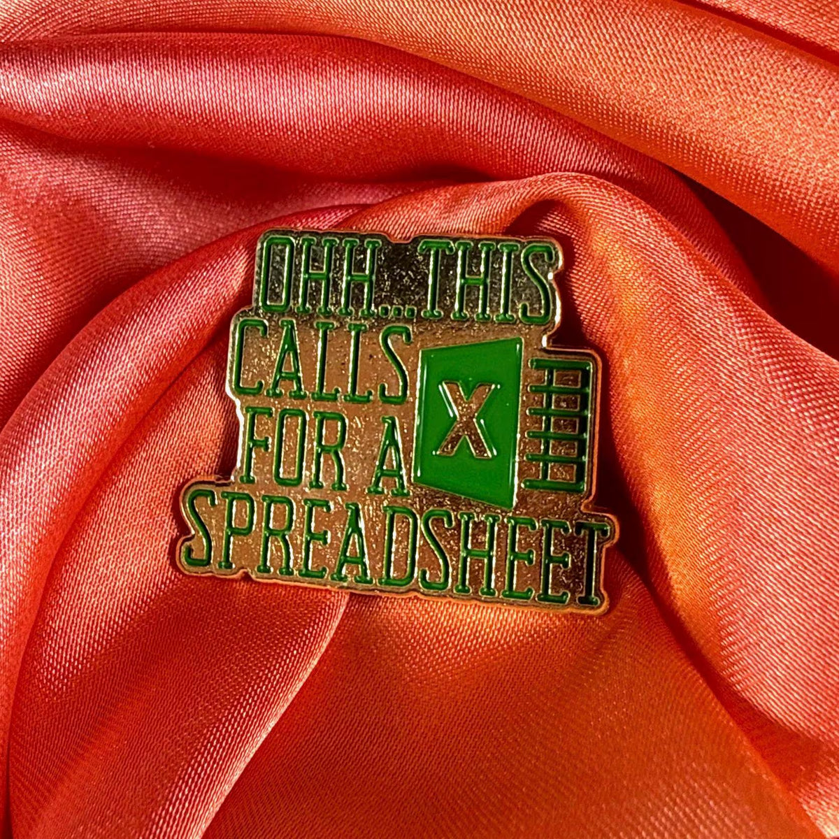 Spreadsheet Humour! Enamel Pin Badge | Pincredible