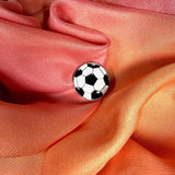 Football Enamel Pin Badge | Soccer Ball Lapel Pin | World Cup Accessory