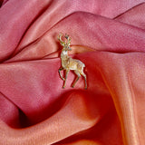 Stag Deer Enamel Pin Badge | Gold Stag Antler Lapel Pin | Pincredibles