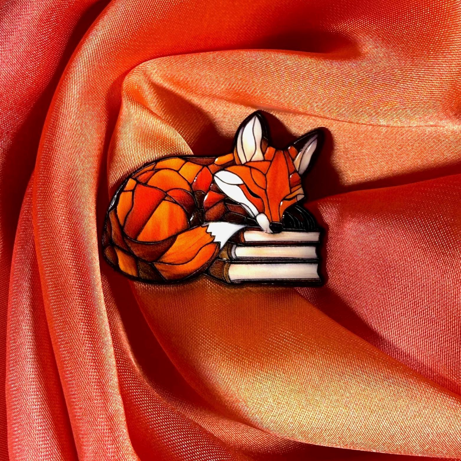 Fox Book! Enamel Pin Badge | Pincredible