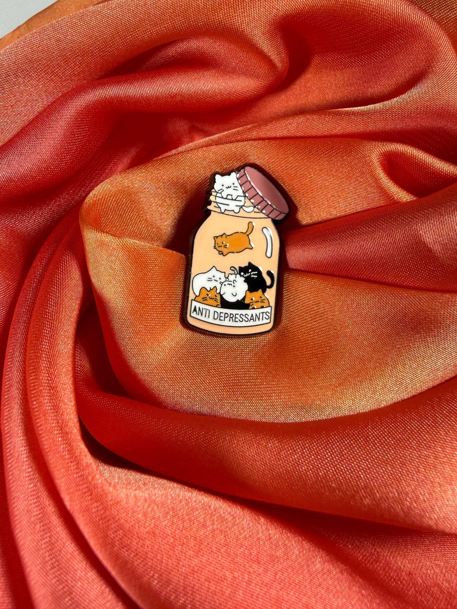 Cat Therapy Enamel Pin Badge | Pincredible
