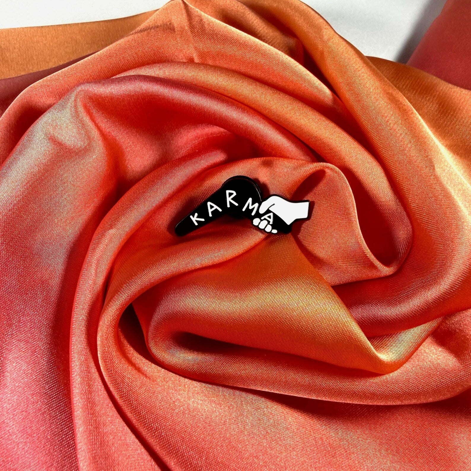 Karma Boomerang Pin Badge | Pincredible