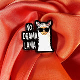 No Drama Llama! Enamel Pin Badge | Pincredible