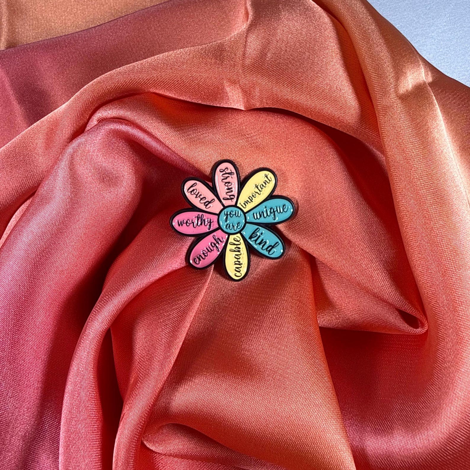 Happy Flower! Enamel Pin Badge | Pincredible