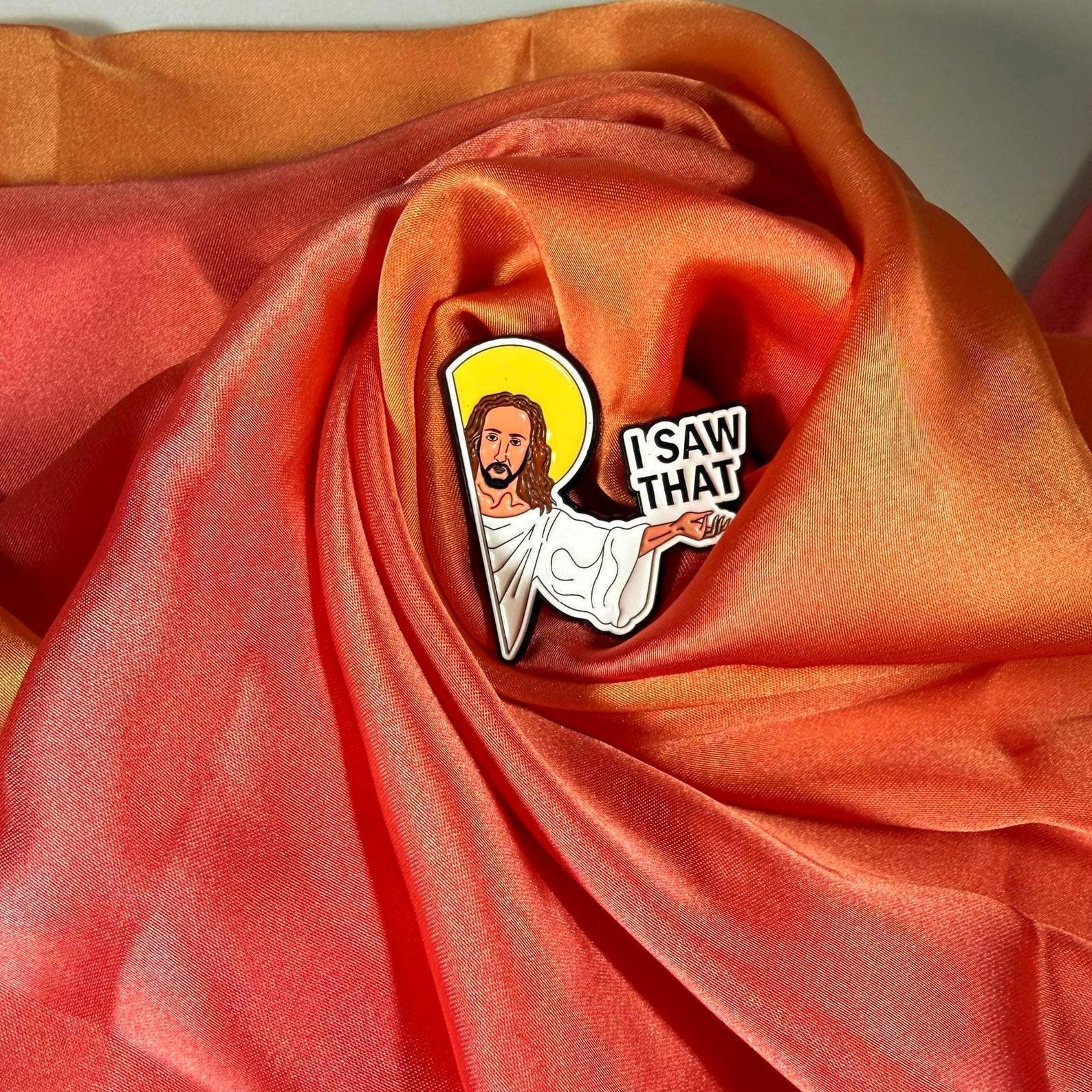 Jesus I Saw That! Enamel Pin Badge | Pincredible