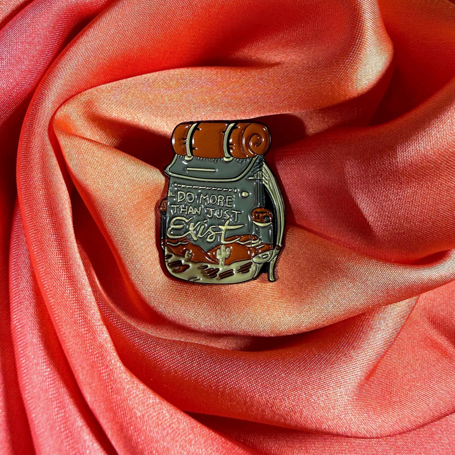 Travel Backpack! Enamel Pin Badge | Pincredible