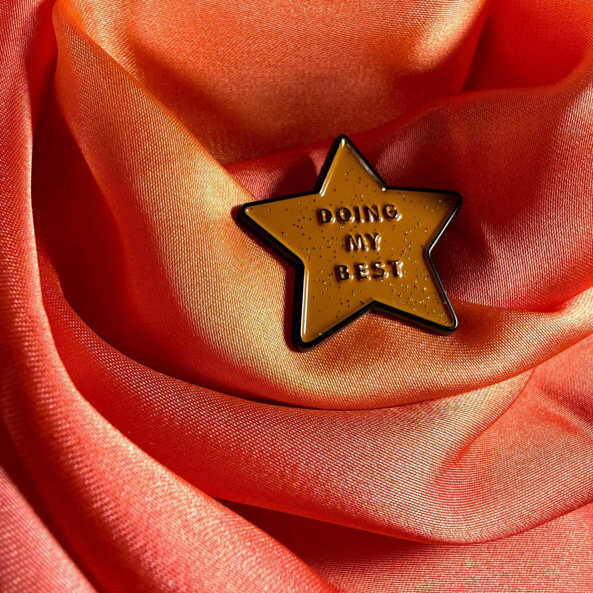 Star Enamel Pin Glitter | Star Badge