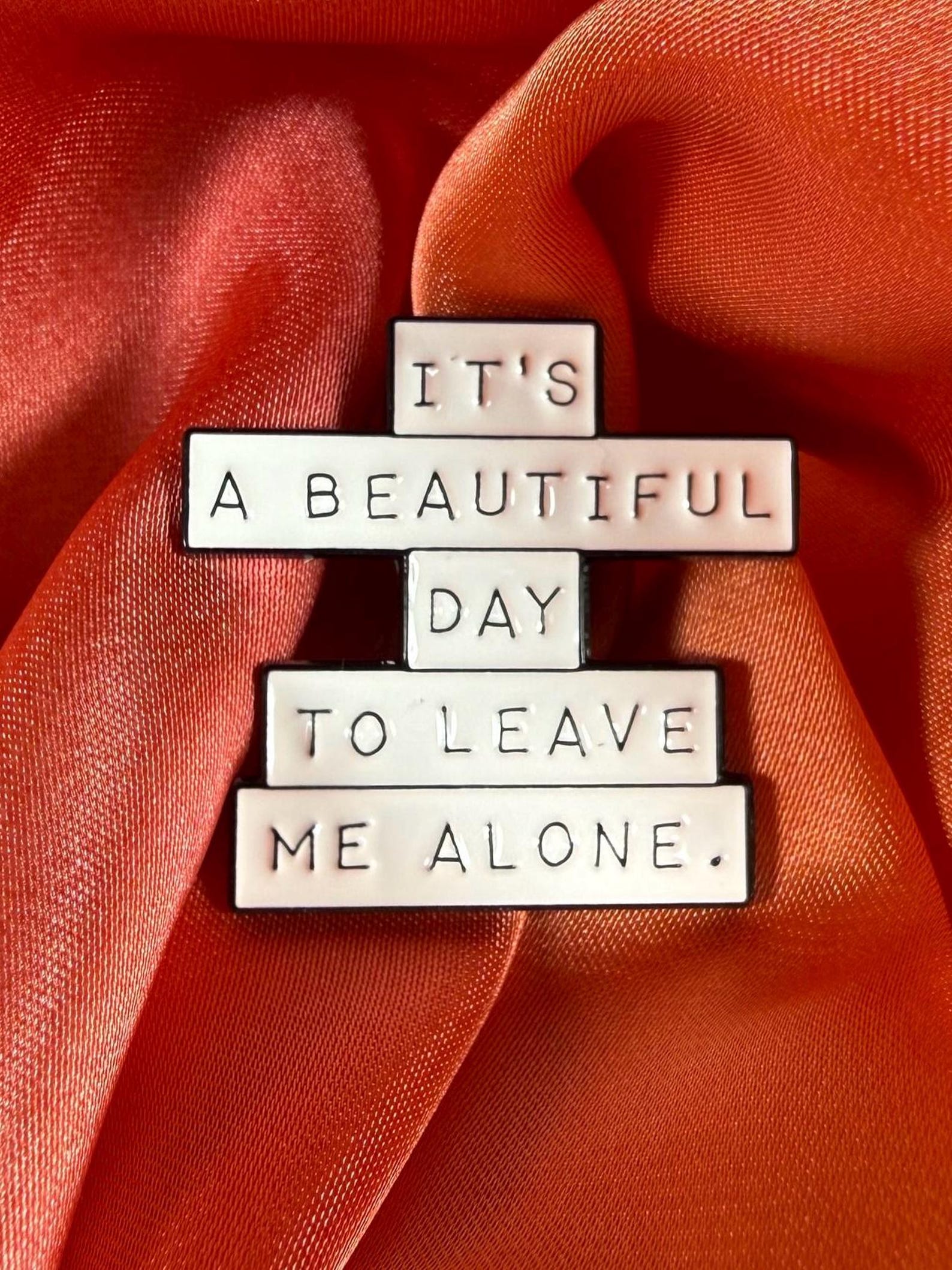 Leave Me Alone! Enamel Pin | Introvert Humor Badge