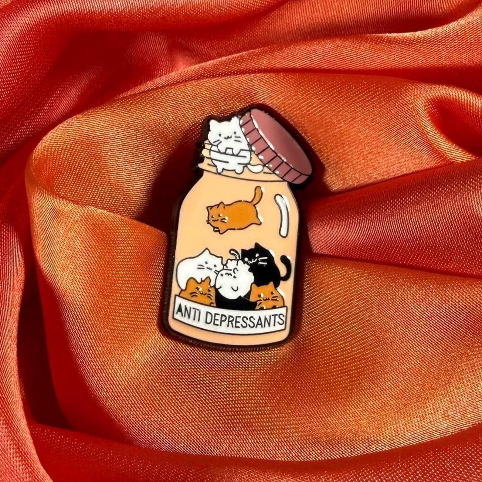 Cat Therapy Enamel Pin Badge | Pincredible