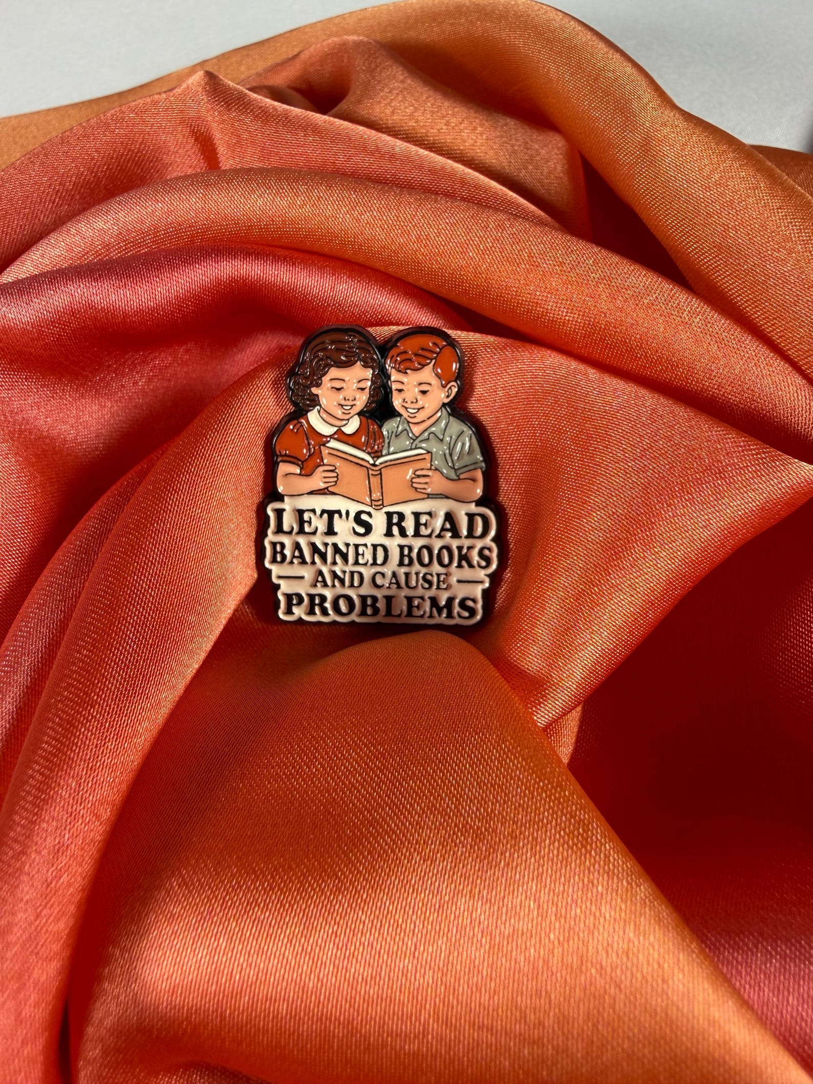 Let’s Read Books Enamel Pin Badge | Pincredible