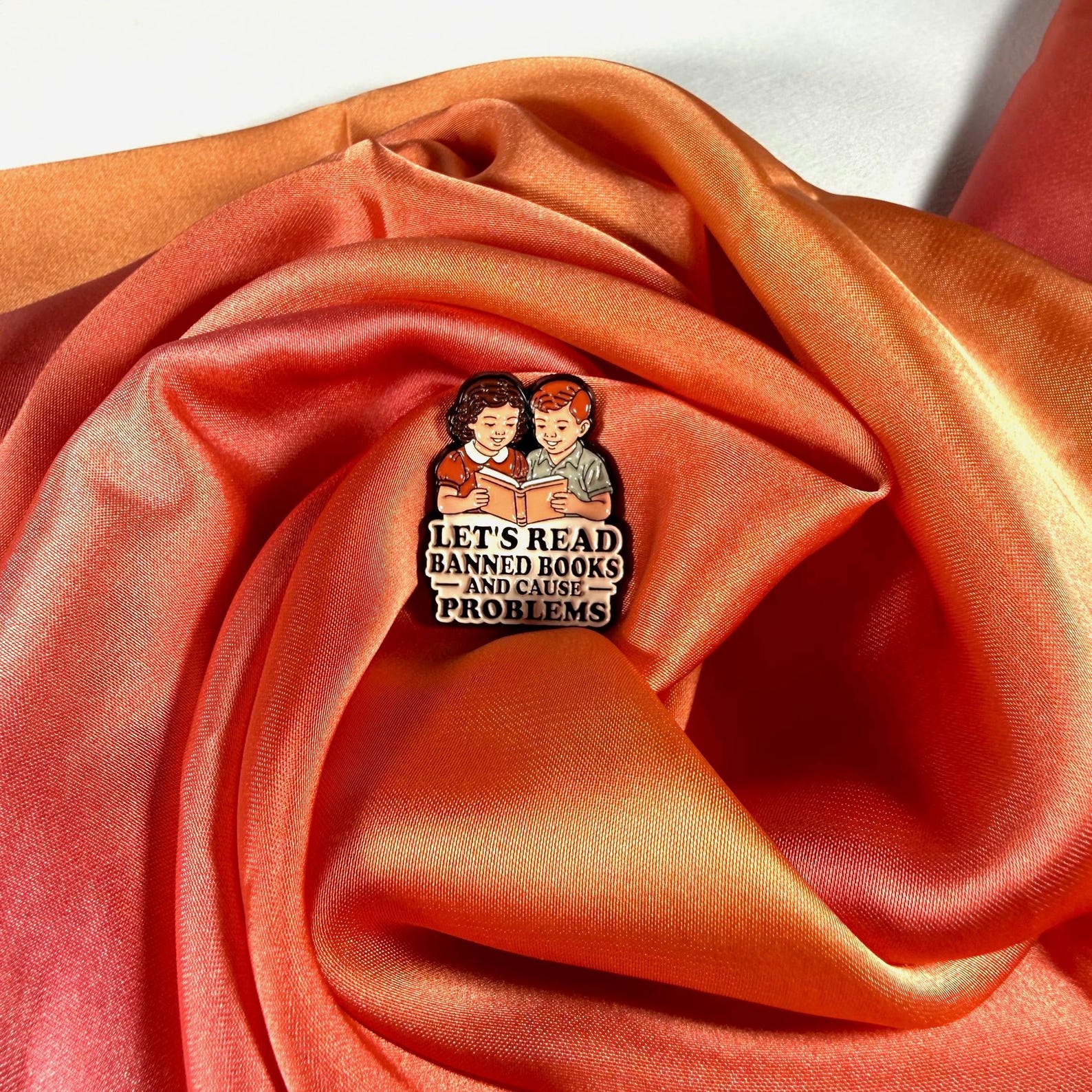 Let’s Read Books Enamel Pin Badge | Pincredible
