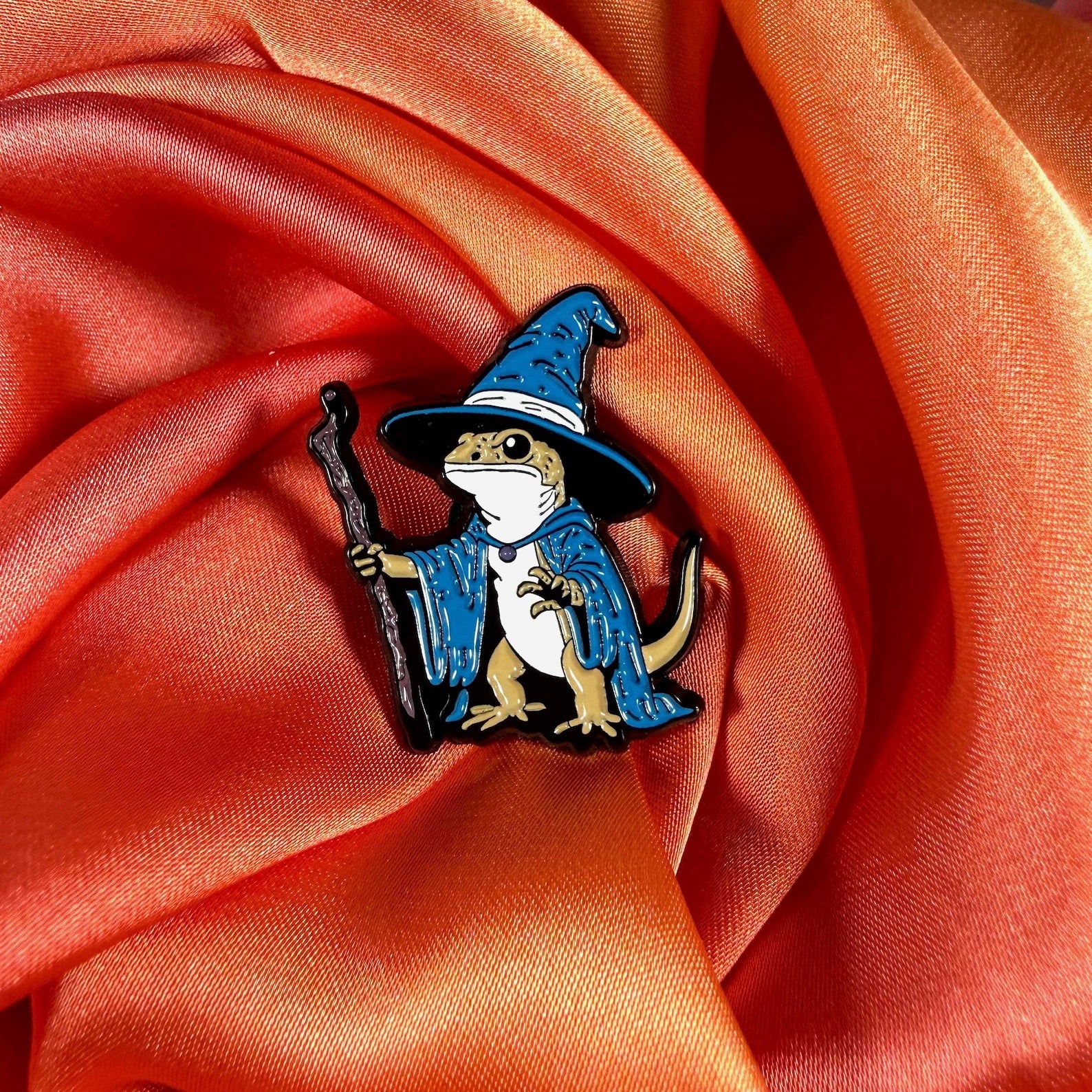 Lizard Wizard Enamel Pin Badge | Pincredible