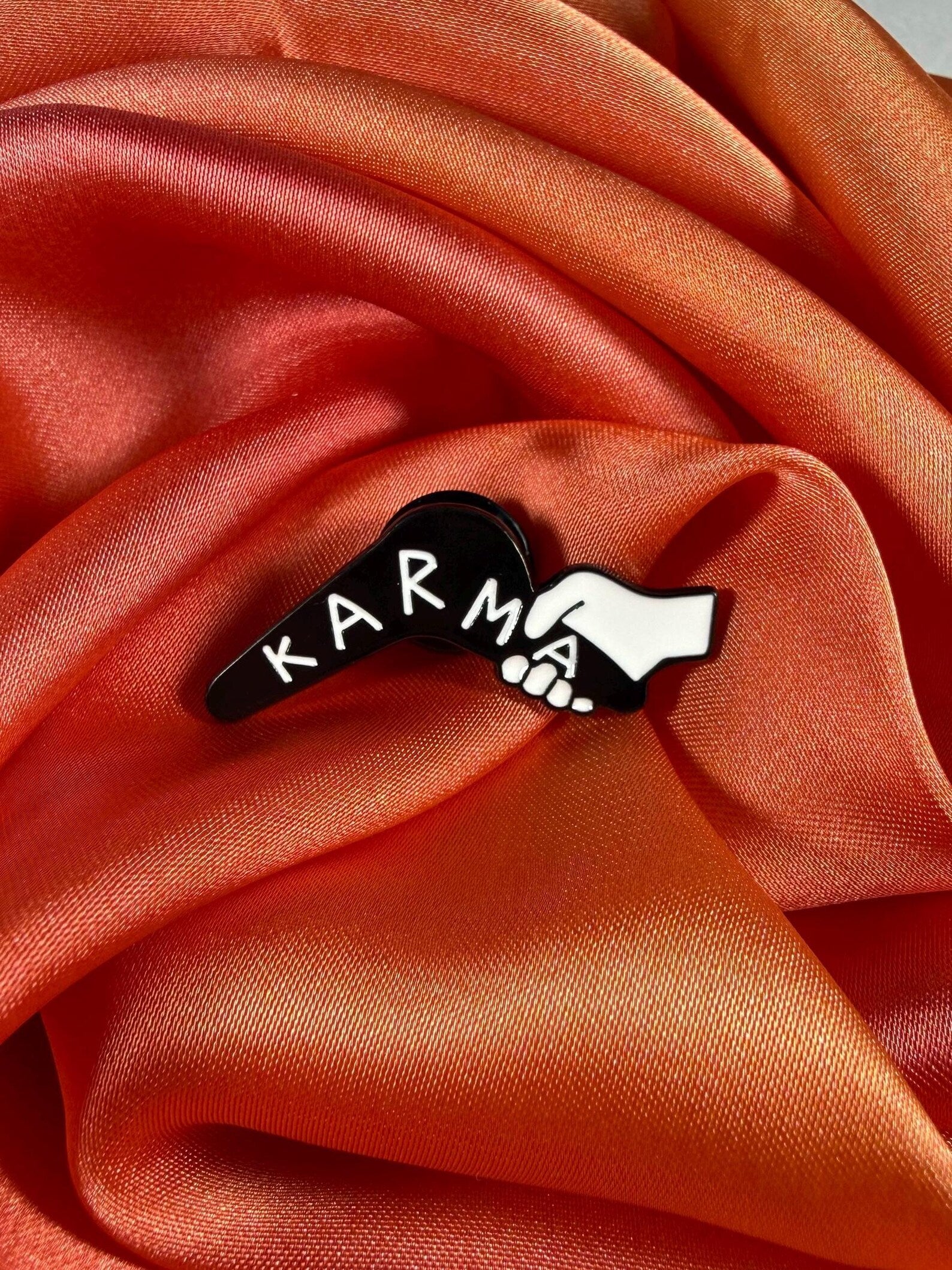 Karma Boomerang Pin Badge | Pincredible