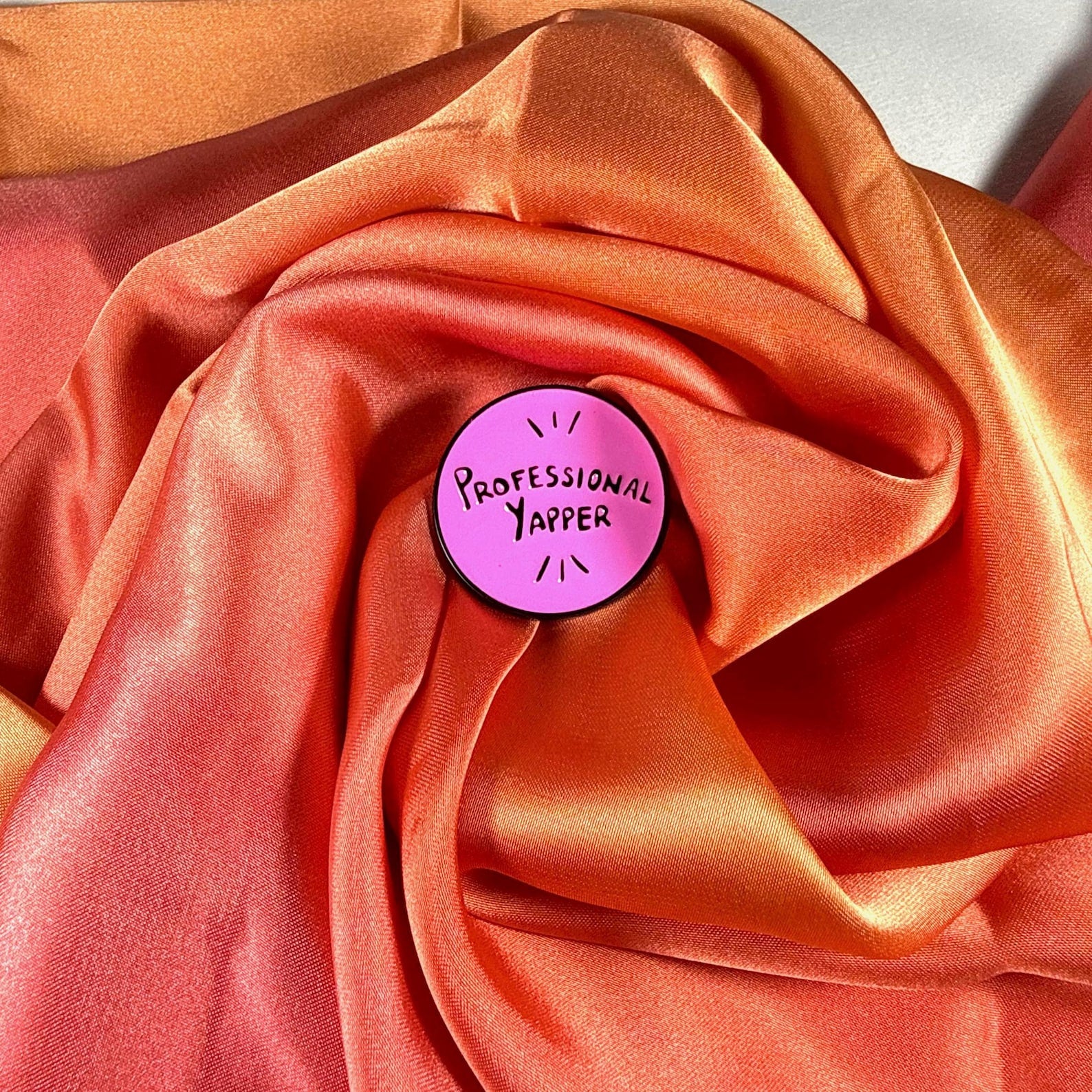 Professional Yapper! Enamel Pin Badge | Pincredible Pink