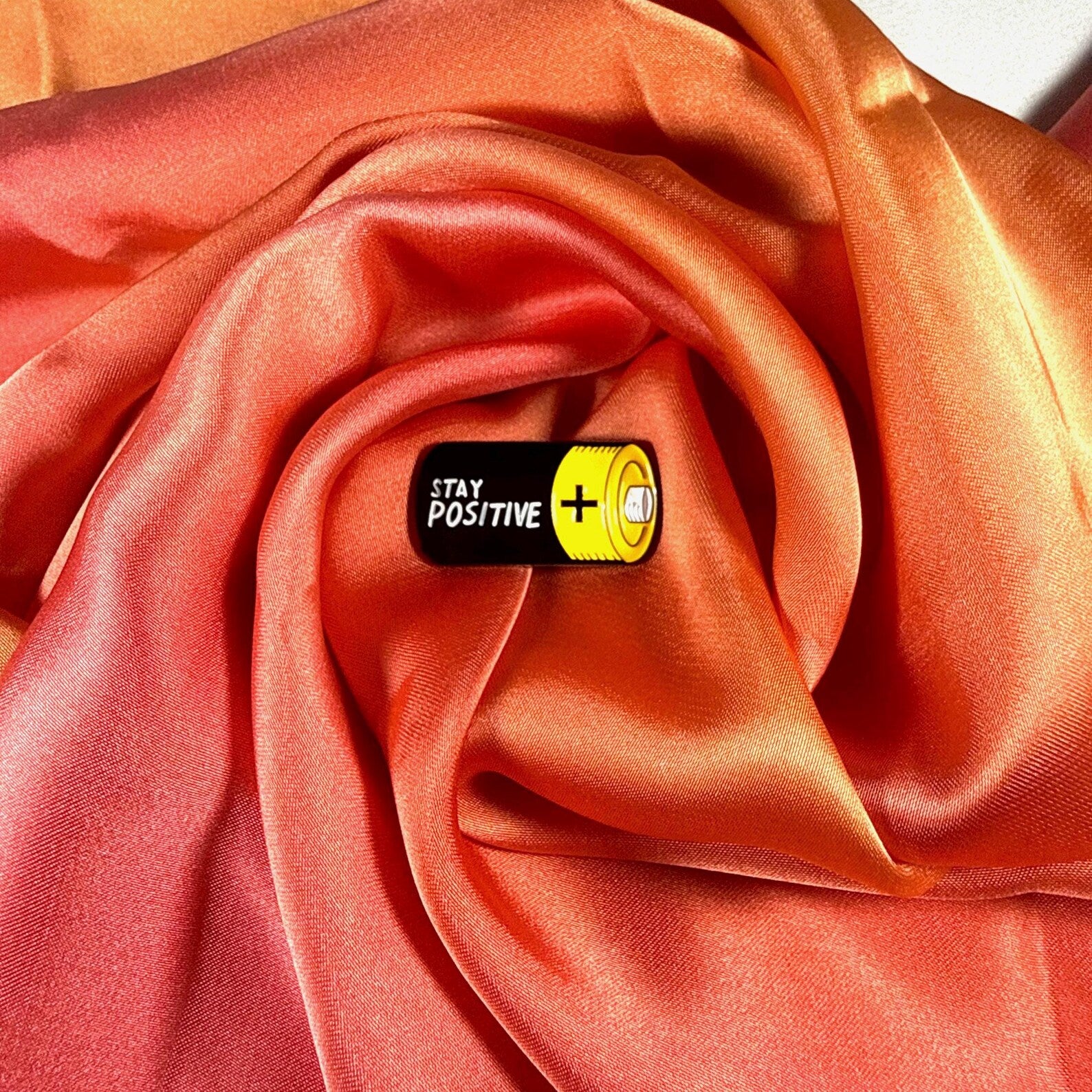 Stay Positive! Enamel Pin Badge | Pincredible