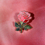Rose Valentines Enamel Pin Badge | Pincredible