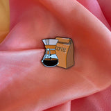 Pour Over Coffee Enamel Pin Badge | Pincredible