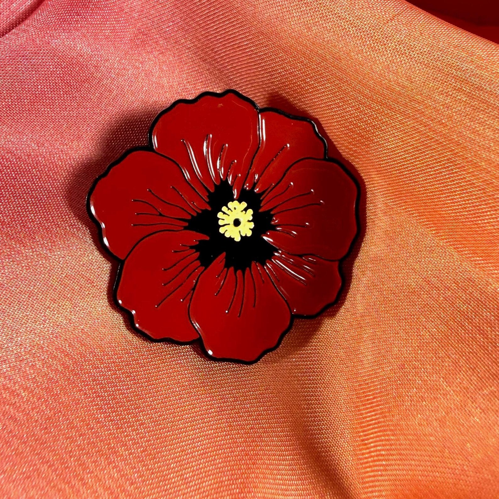 Poppy Enamel Pin Badge | Pincredible