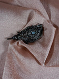 Peacock Feather Brooch Pin
