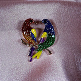 Lovebird Brooch Pin