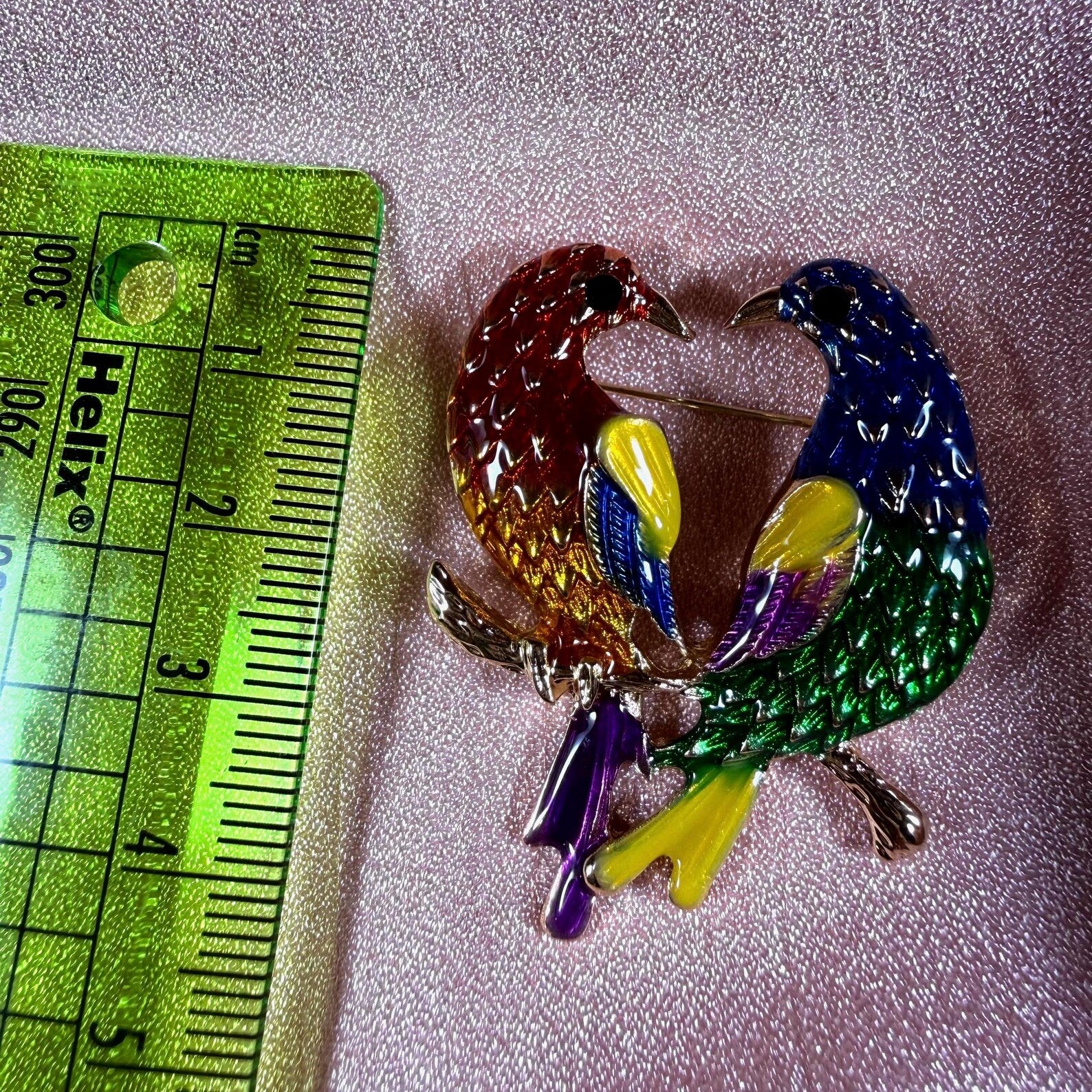 Lovebird Brooch Pin