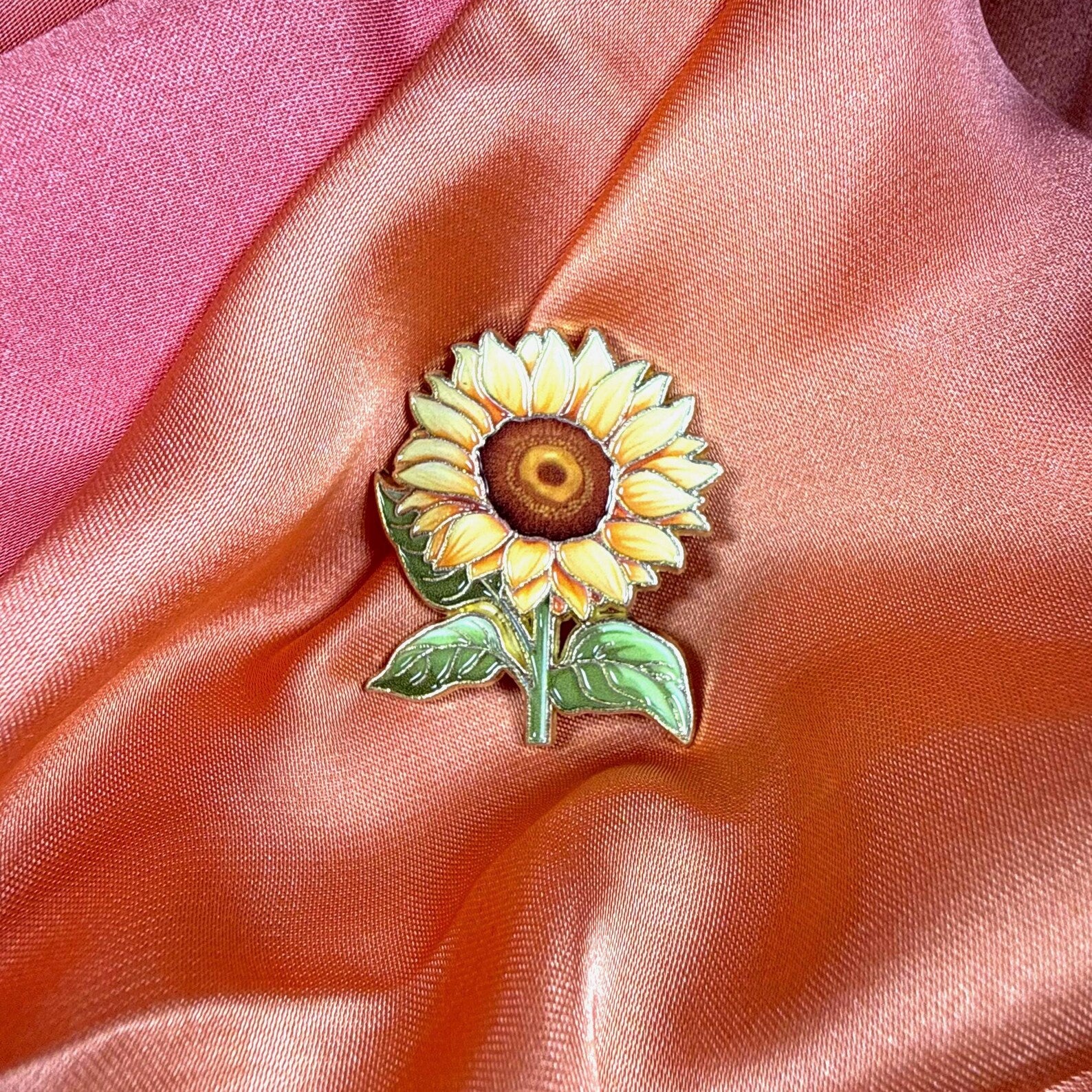 Sunflower Enamel Pin Badge | Pincredible
