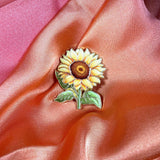 Sunflower Enamel Pin Badge | Pincredible