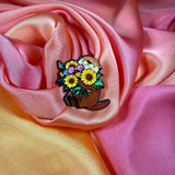 Flower Bouquet Otter Enamel Pin Badge | Pincredible
