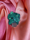Ghosts in a Monstera Plant Enamel Pin Badge | Pincredible
