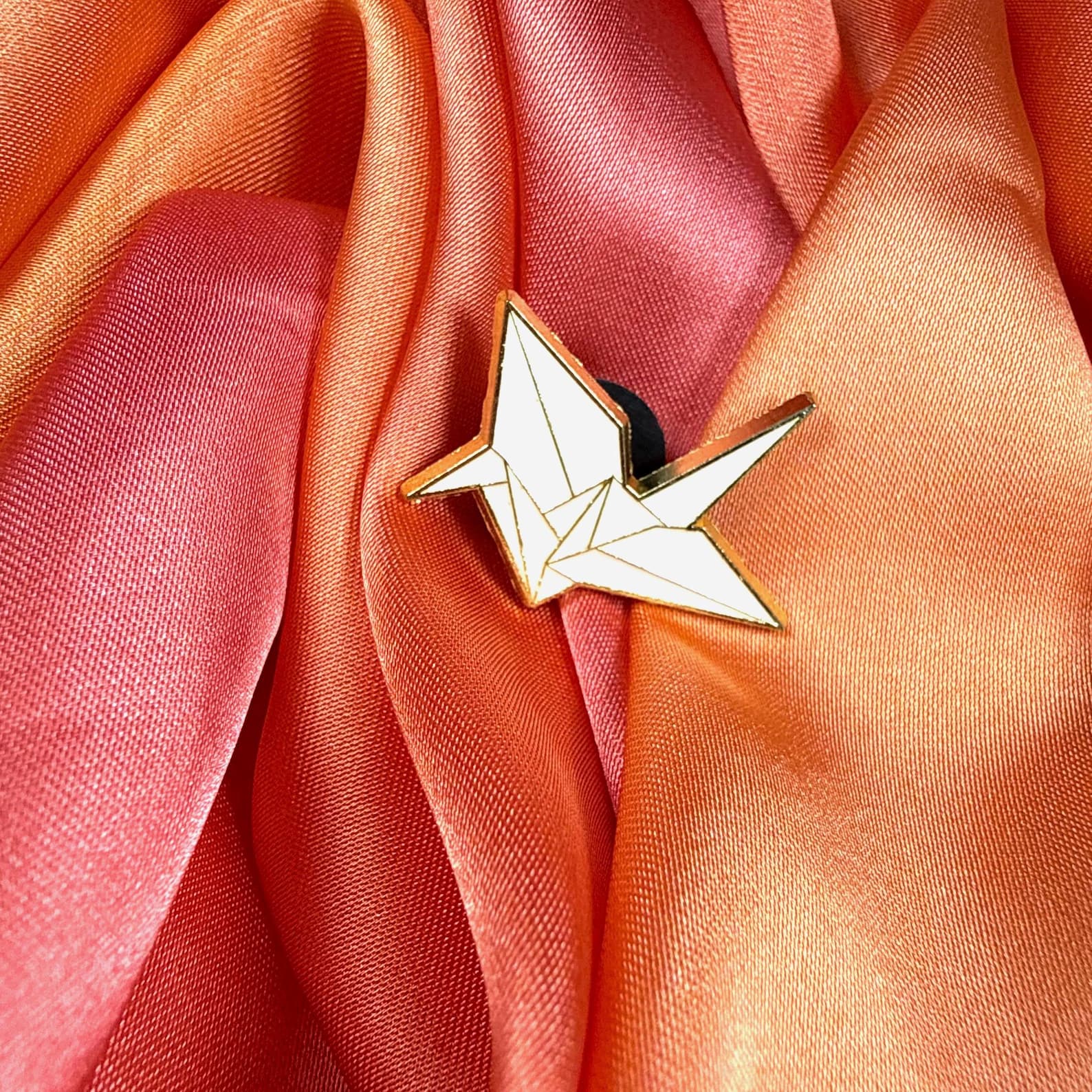 Origami Crane Enamel Pin Badge | Pincredible