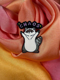 Chaos Raccoon Enamel Pin Badge | Pincredible