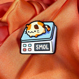 Smol Cat on Scales Enamel Pin Badge | Pincredible
