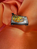 Pizza Turntable DJ Enamel Pin Badge | Pincredible