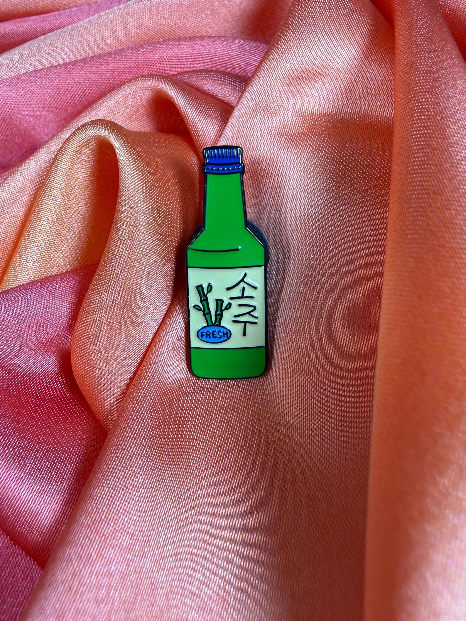 Soju Bottle Enamel Pin Badge | Pincredible
