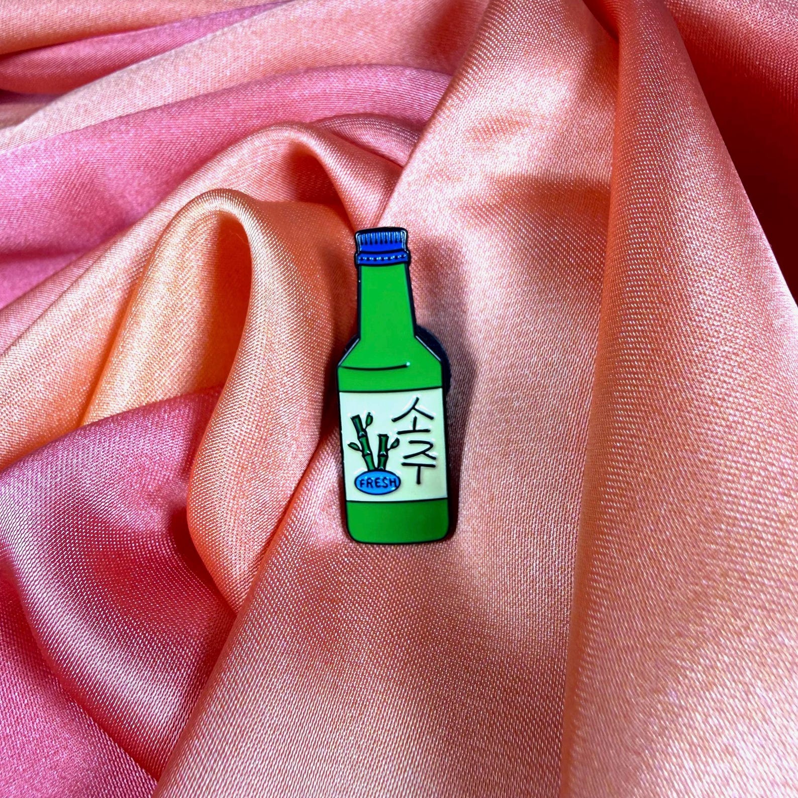Soju Bottle Enamel Pin Badge | Pincredible