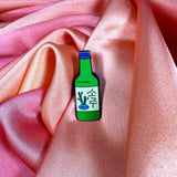 Soju Bottle Enamel Pin Badge | Pincredible