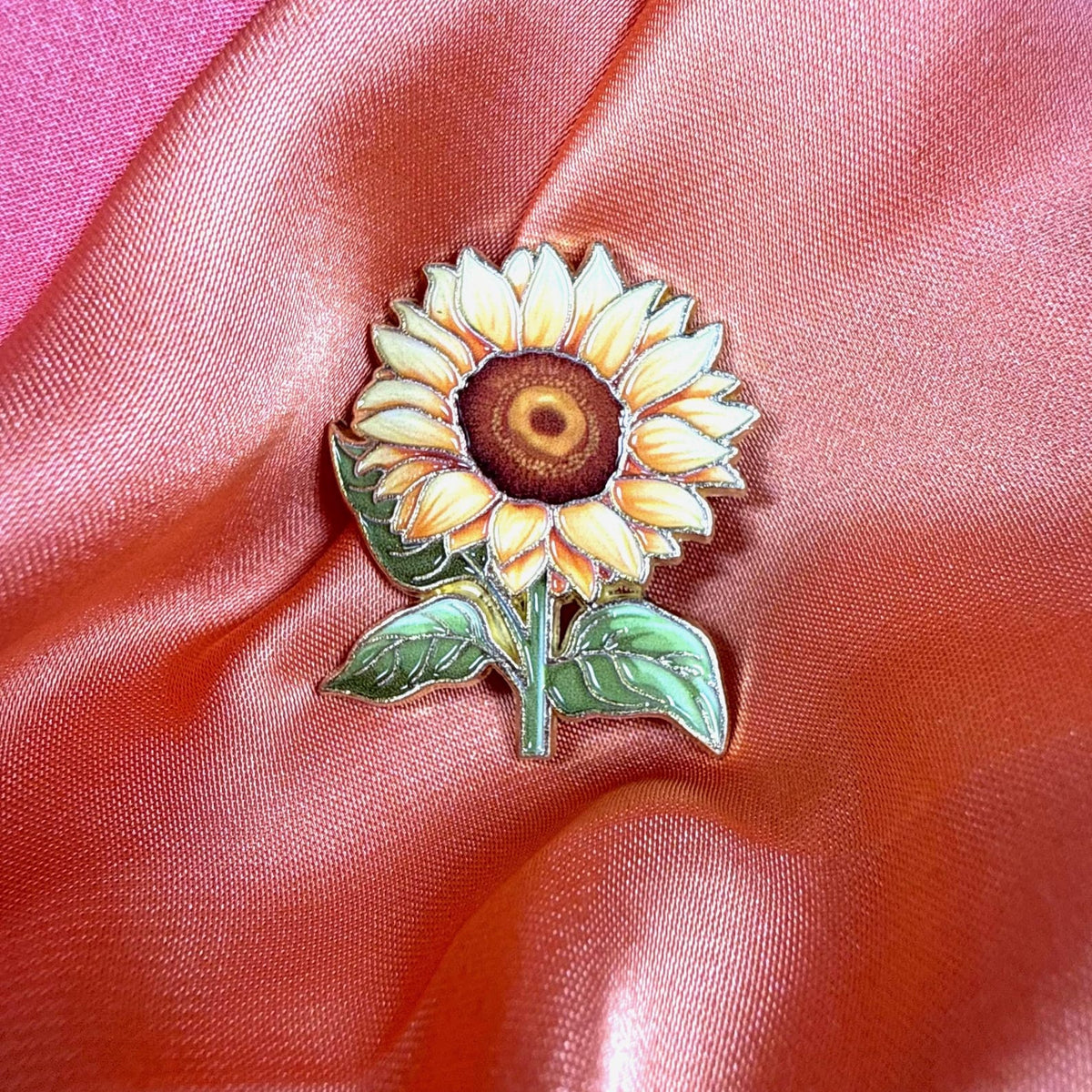 Sunflower Enamel Pin Badge | Pincredible