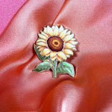 Sunflower Enamel Pin Badge | Pincredible