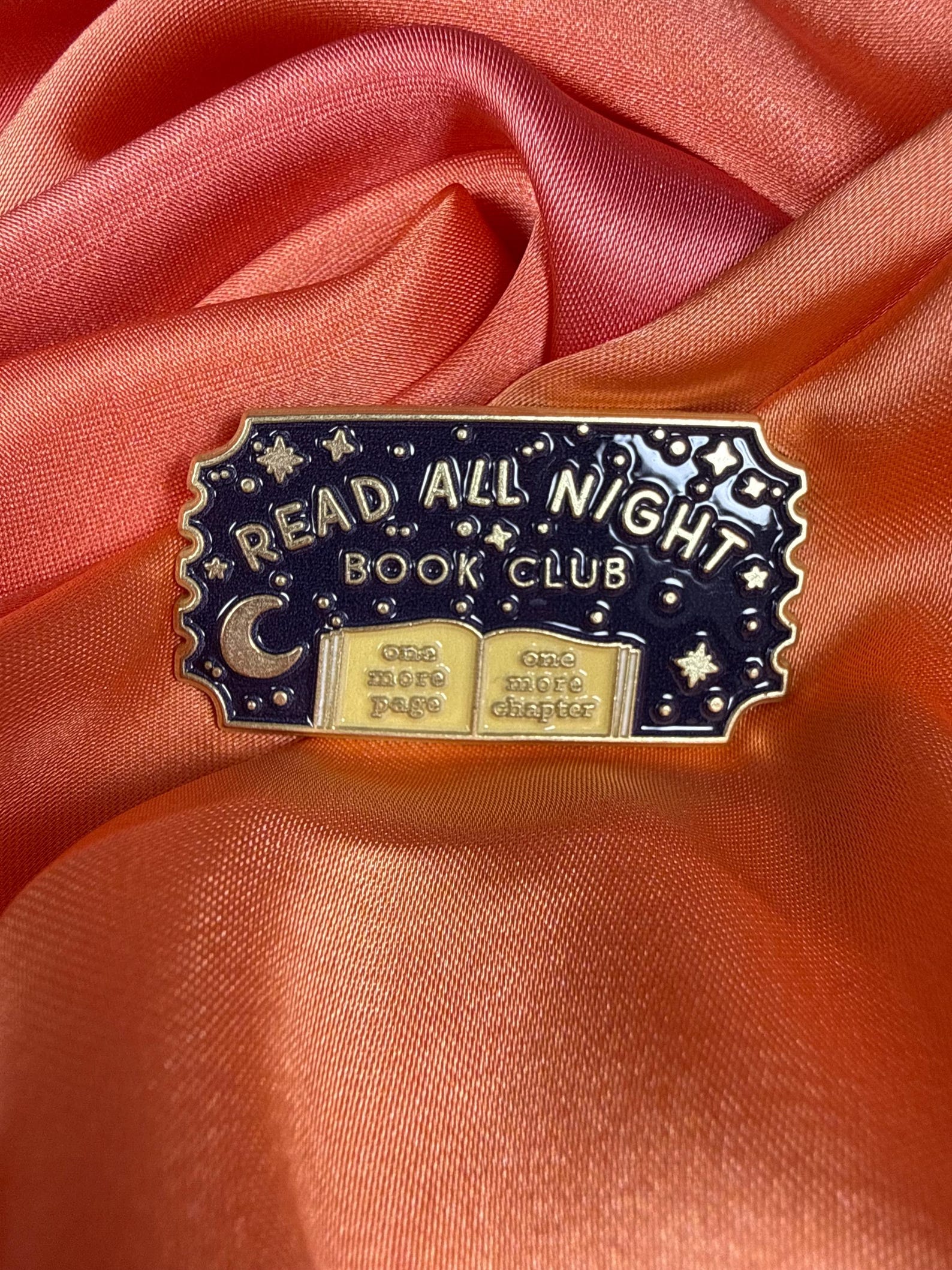 Read All Night Book Club Enamel Pin Badge | Pincredible
