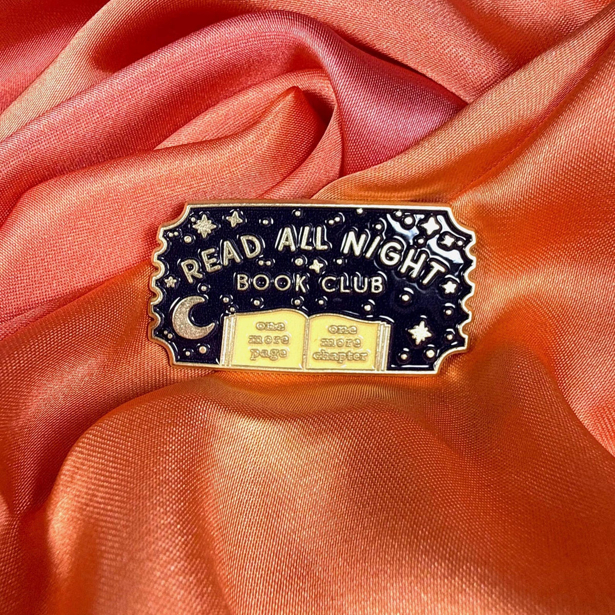 Read All Night Book Club Enamel Pin Badge | Pincredible