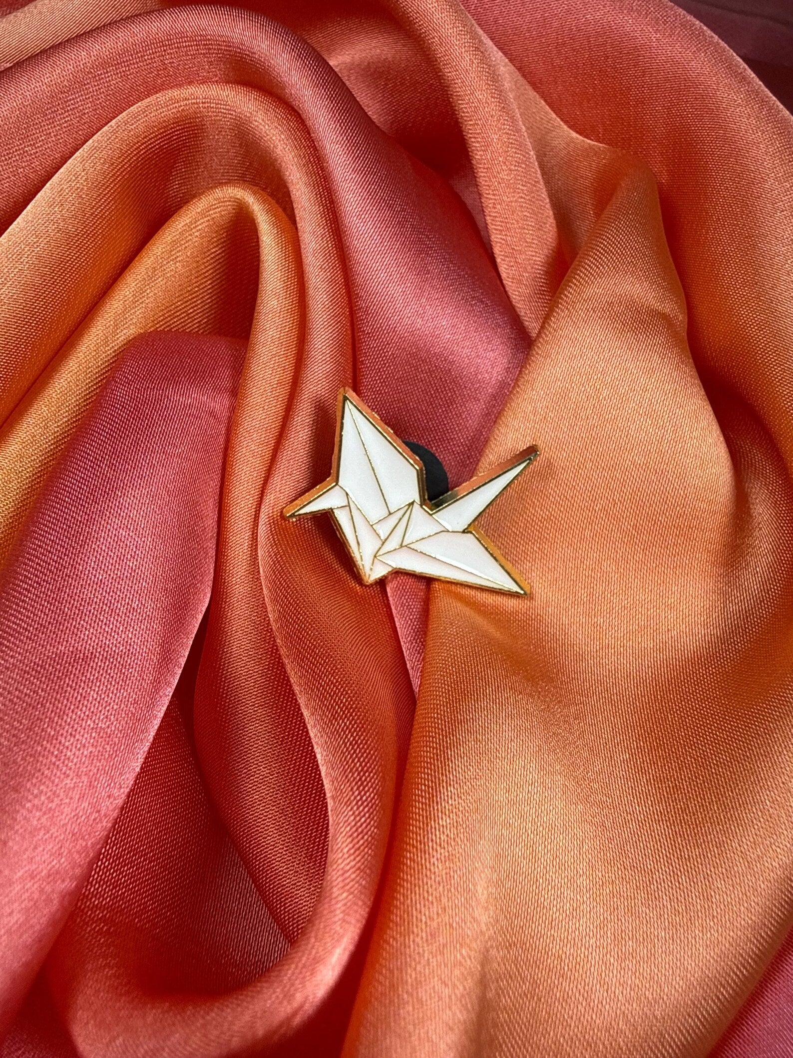 Origami Crane Enamel Pin Badge | Pincredible